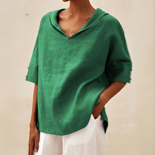 ZOE - LÄSSIGE LOCKER SITZENDE BLUSE