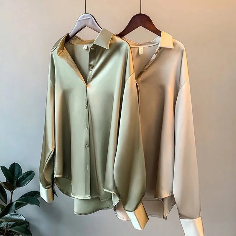 ALEXIS - SATIN BLUSE